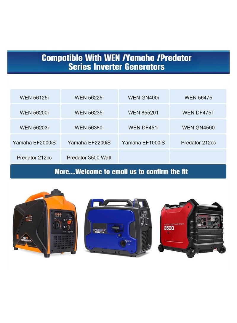 Luckam Generator Magnetic Dipstick, 2 Pack Replacement for 55201 Magnetic Oil Dipstick for Inverter Generator Compatible with Wen/ with Yamaha, Aluminum Generator Magnetic Oil Dipstick with O Ring, Silver - Image 3