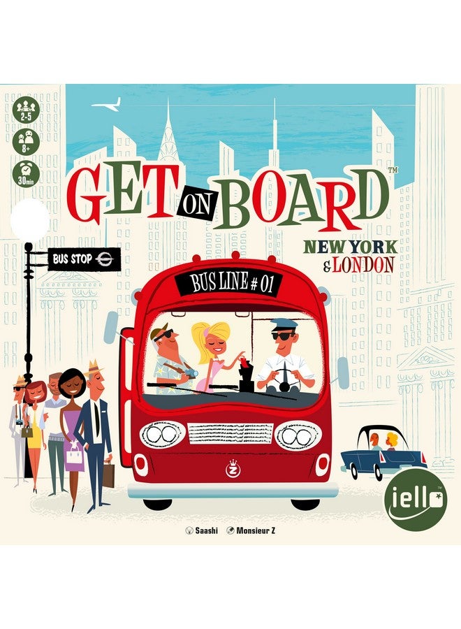 IELLO: Get On Board: New York & London, A Flip & Write Game, Clever & Original, 30 Minute Play Time, 2 to 5 Players, for Ages 8 and Up - Image 2