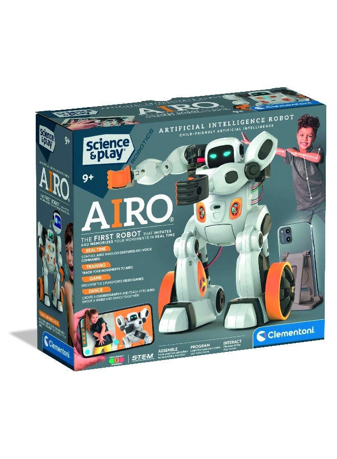 Clementoni Airo Artificial Intelligence Robot, Battery Operated | Imitates & Memorizes Your Movements | Robotics | STEM Toys | Science Toys | Educational & Learning Toy | Gift for Kids and Science Lover - Image 1
