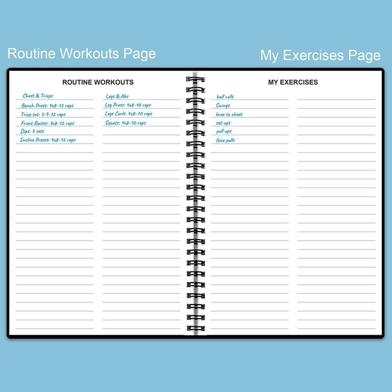 Nokingo Fitness Planner for Women & Men - A5 Workout Log Book/Exercise Workout Log to Track Weight Loss, GYM, Bodybuilding Progress - Daily Health & Wellness Workout Journals, 5.8X8.25 In Workout Book - Image 5
