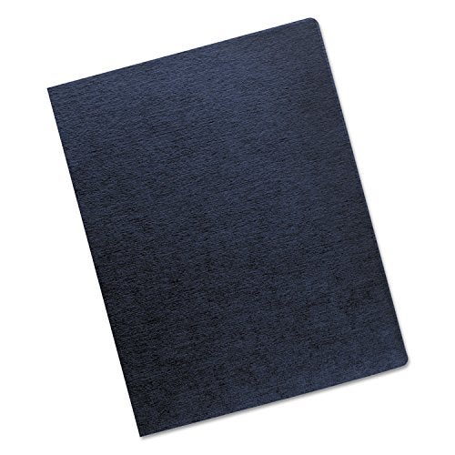 Fellowes Linen Presentation Covers 1114 Inch x 834 Inch Navy 200 per Pack 52113