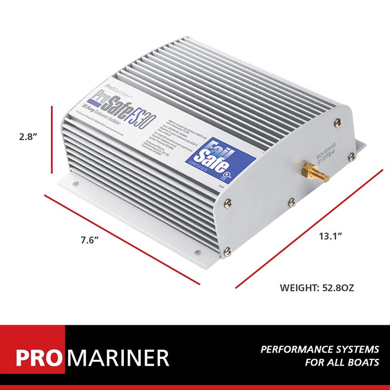 ProMariner 22034 ProSafe 30 Amp Galvanic Isolator, Silver - Image 2