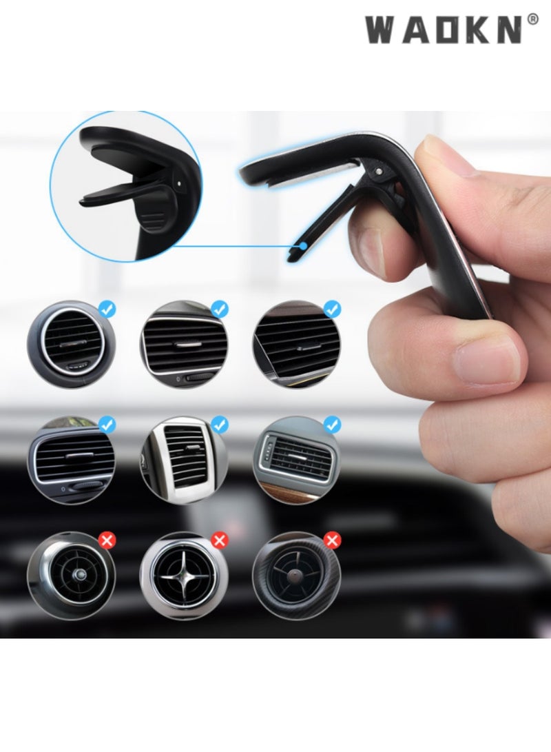 WAOKN Magnetic Air Vent Car Phone Holder, Universal Magnetic Mount for Smartphones, Secure and Stable Vent Clip Design, Ideal for Hands-Free Navigation, Enhances Driving Safety, Sleek and Compact - Image 5