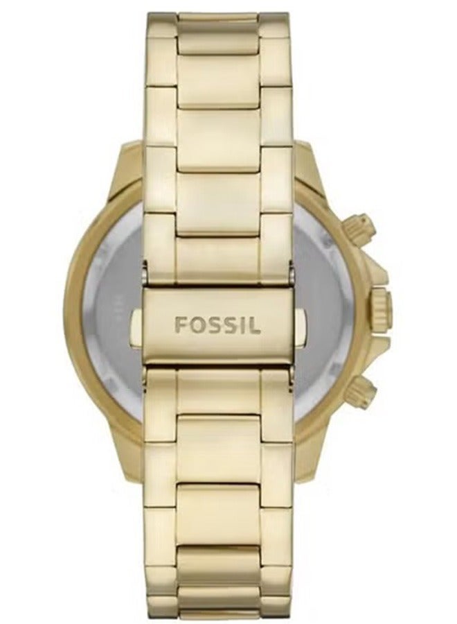 FOSSIL Men's Waterproof stainless steel strap chronograph Wristwatch -BQ2493 - Image 3