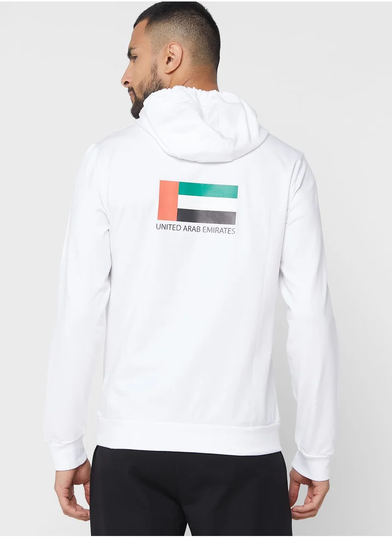 EA7 Emporio Armani Slogan Hoodie