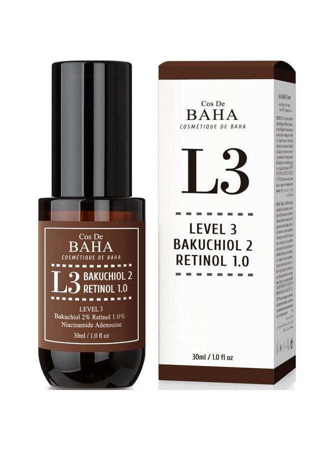 Cos De BAHA Retinol 1% Bakuchiol 2% Serum With Retinol For Face Antiaging Hyperpigmentation And Acne Flareups 1 Fl Oz (30Ml) - Image 1