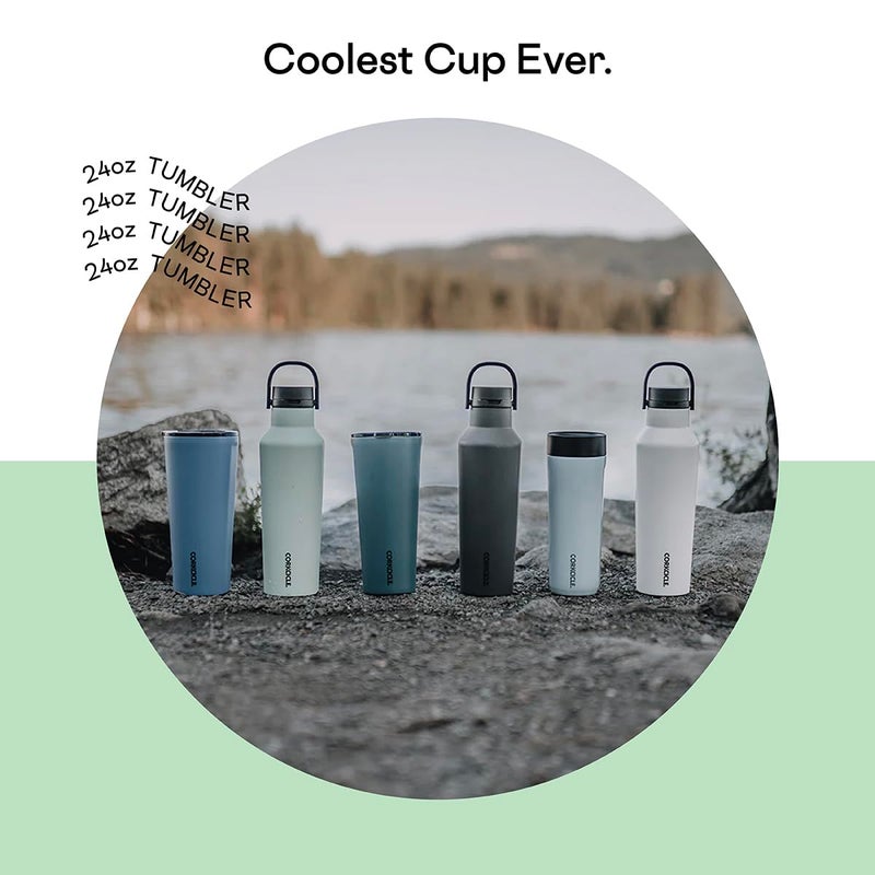 Corkcicle Classic Triple Insulated Coffee Mug with Lid, Sage Mist, 24 oz – Stainless Steel Travel Tumbler Keeps Beverages Cold 9+hrs, Hot 3hrs – Cupholder Friendly Travel Coffee Tumbler - Image 3