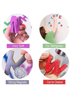DURKU Colorful Magnetic Alphabet Letters Kit - 216 Pcs for Preschool Kids and Toddlers, with Double-Sided Magnet Board for Spelling and Learning  - Image 3