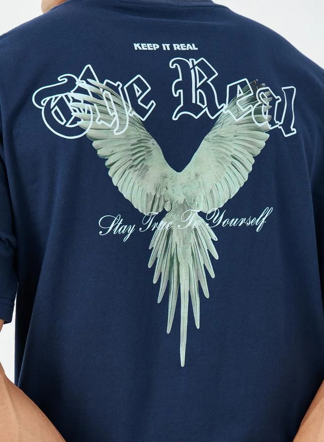 Styli Styli Men Oversized StreetWear Back Graphic T-Shirt