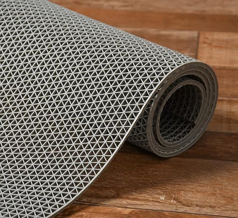 Purav Light Anti-Skid Non-Slip Waterproof Rubber Door Mat for Home Outdoor Entrance Large Size Foot Mats (2x5 feet, Grey) - Image 1