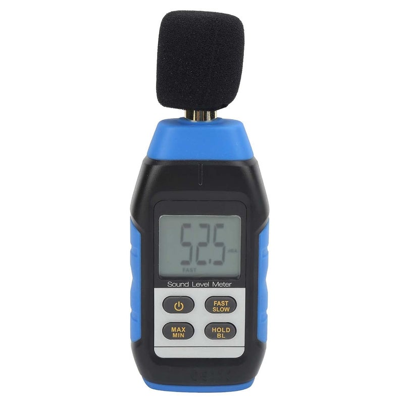 VMS 1 متر ديسيبل رقمي محمول لاختبار الضوضاء بشاشة LCD مضاءة للخلف للمصنع والمرور والمنزل والصوت - Image 1