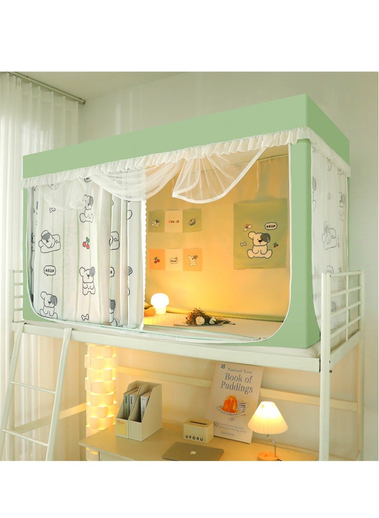general Cartoon Deck Curtain Student Dormitory Bed Curtains Mosquito Net With Bracket Gift For The Start Of The School Season - Image 1