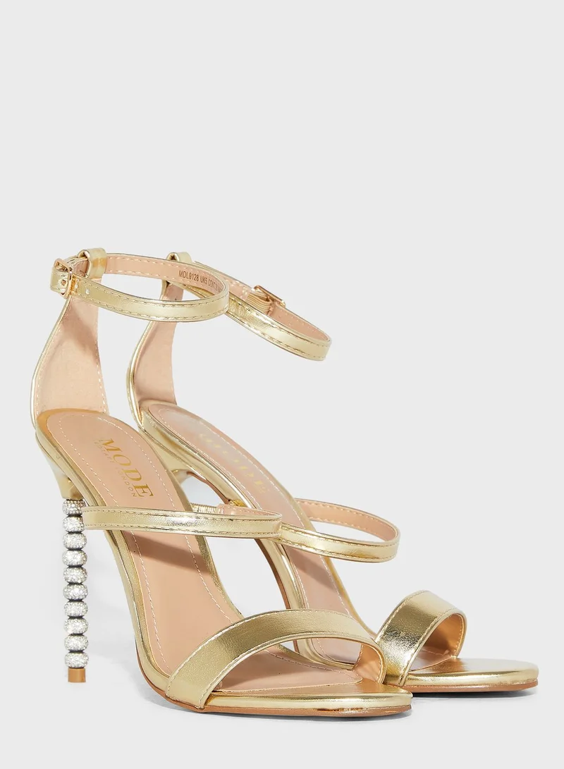 MODE Ankle Strap High Heel Sandals
