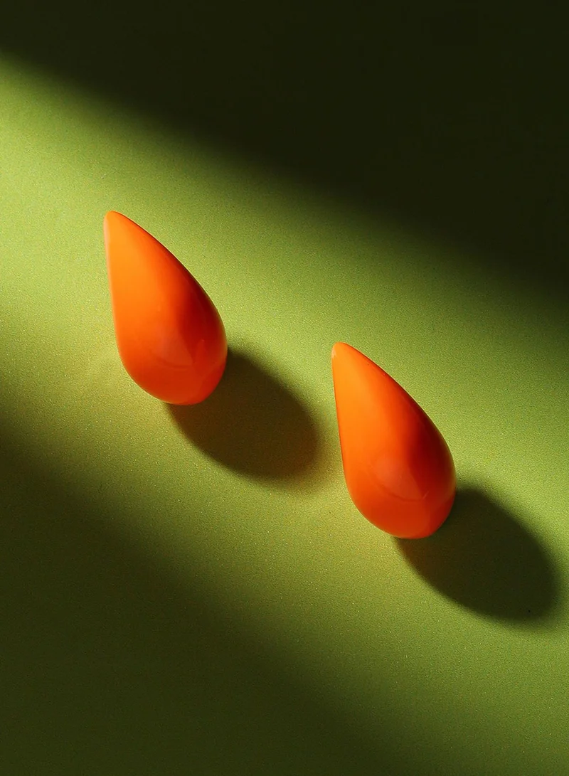 SOHI Small Teardrop Shaped Artificial Stud Earring Jewellery