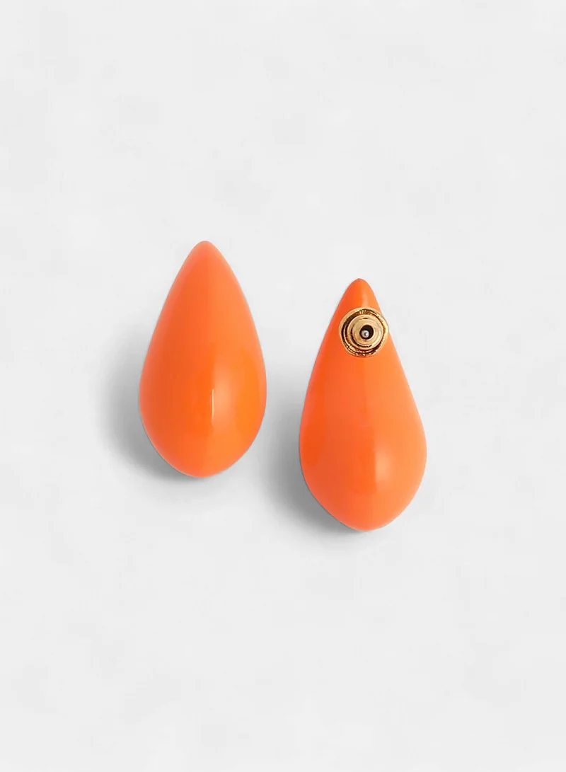 SOHI Small Teardrop Shaped Artificial Stud Earring Jewellery
