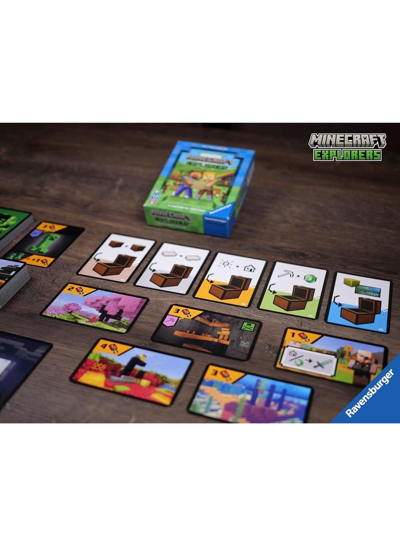 Ravensburger لعبة بطاقات رافينسبورجر ماينكرافت المستكشفون التعاونية - لعبة مغامرة جماعية للأطفال والعائلات، لعبة قائمة على المهام، استراتيجية سهلة التعلم، تنسيق لعب سريع، لعبة ممتعة لليالي الداخلية للأعمار 8 وما فوق | 21580-5 - Image 3