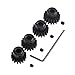 GTHELE 4pcs Mod 1 Pinion Gear 5mm Set Hardened 15T 16T 17T 18T M1 Pitch Gears RC Upgrade Part with Screwdriver - Image 3