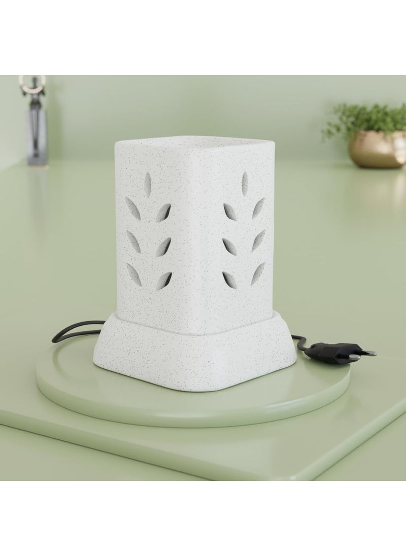 Medhini Medhini by Earth Store Mist Electric Ceramic Aroma Diffuser Fragrance Humidifier Aroma Oil Burner for Office Home Dcor Aromatherapy White  - Image 1