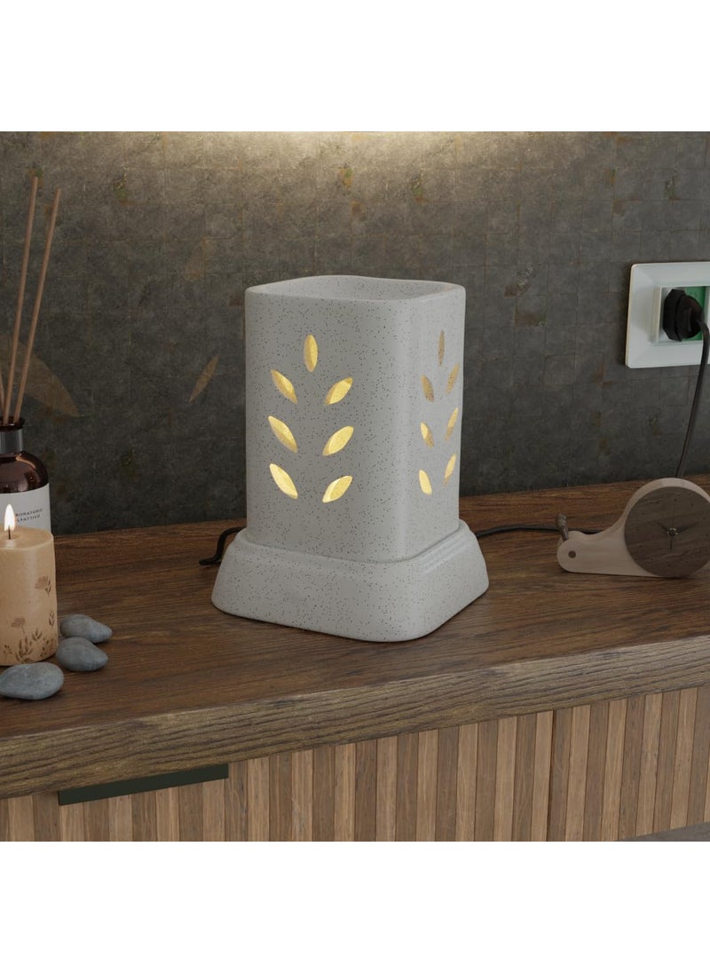 Medhini Medhini by Earth Store Mist Electric Ceramic Aroma Diffuser Fragrance Humidifier Aroma Oil Burner for Office Home Dcor Aromatherapy White  - Image 4