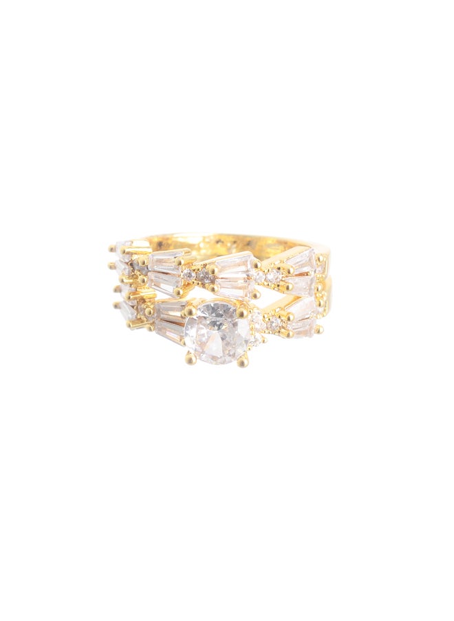 Akher el Ankoud - Zircon Stone Ring Size 18 - Image 1