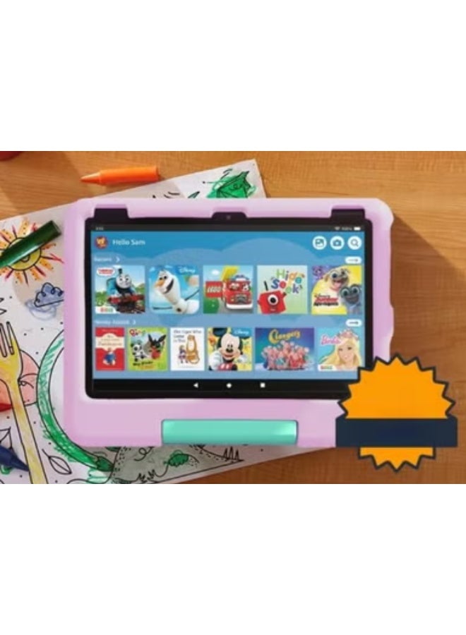 Amazon Ev tablet HD10 32GB (newest gen) |ages 3–7,includes ads-free books, games, apps and videos that children love,10.1" brilliant screen,parental controls-PINK tablet for Kids premium version - Image 2