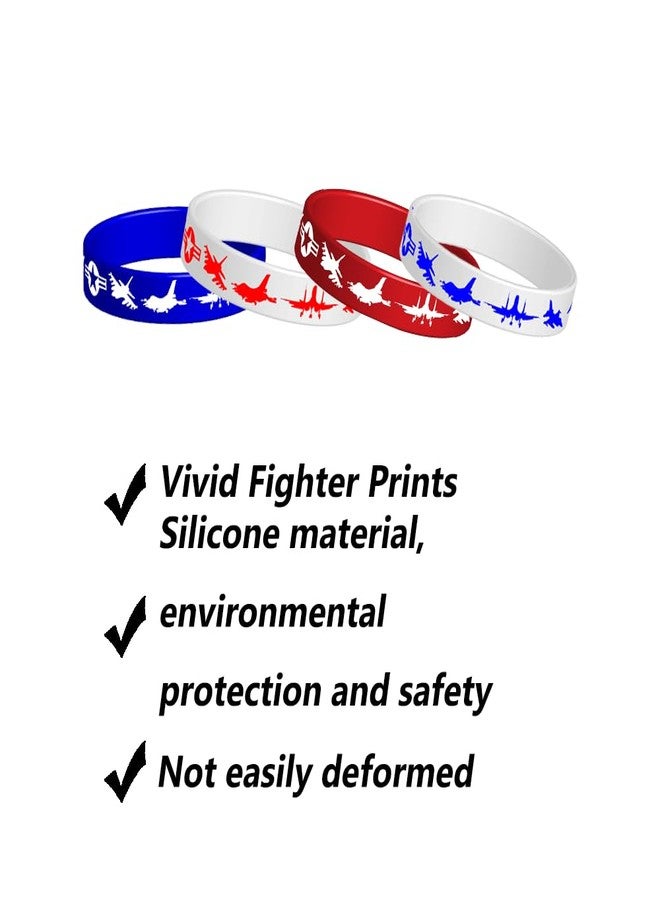 CupaPlay 48PCS Fighter Silicone Rubber Bracelet Airplane Military Aircraft Fighter Jet Plane Theme Party Favor Supply Decoration - Image 2