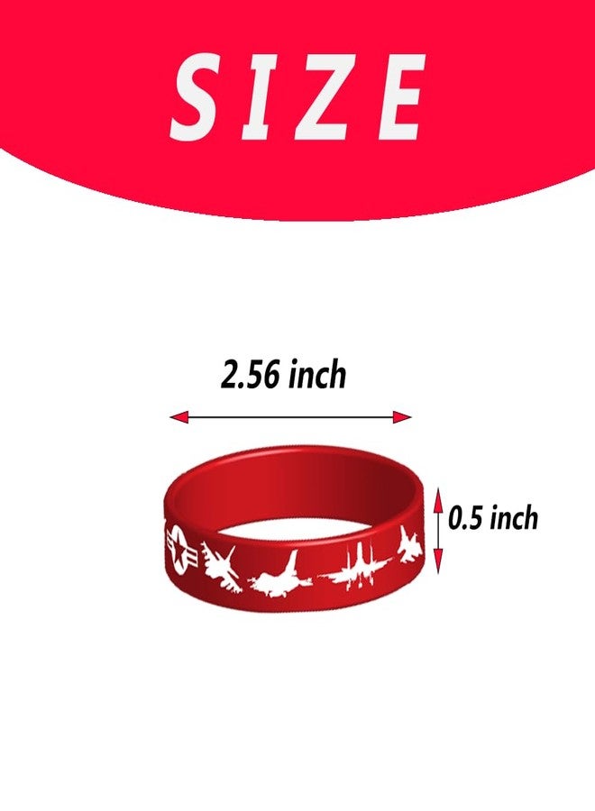 CupaPlay 48PCS Fighter Silicone Rubber Bracelet Airplane Military Aircraft Fighter Jet Plane Theme Party Favor Supply Decoration - Image 3
