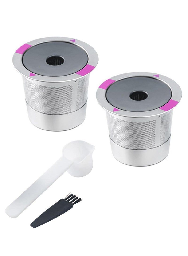 2 Pack Reusable K-Cups for Keurig 1.0 & 2.0 Coffee Maker, Stainless Steel Keurig Reusable Coffee Pods Refillable Keurig Coffee Filter - Image 1