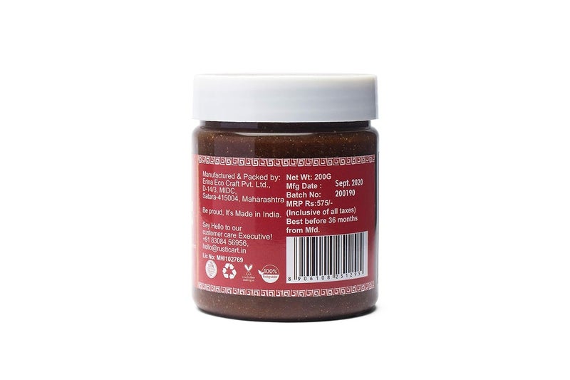 Rustic Art Tomato Walnut Body Scrub Organic Concentrate For Soft Supple Glowing Skin Removes Tan Ingrown Hair Dead Skin Foaming Scrub For Women Men 200g - Image 5
