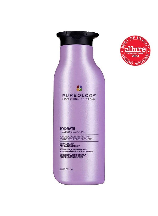 Pureology Hydrate Moisturizing Shampoo | Softens and Deeply Hydrates Dry Hair | For Medium to Thick Color Treated or Natural Hair | Sulfate Free Shampoo | Vegan - Image 5