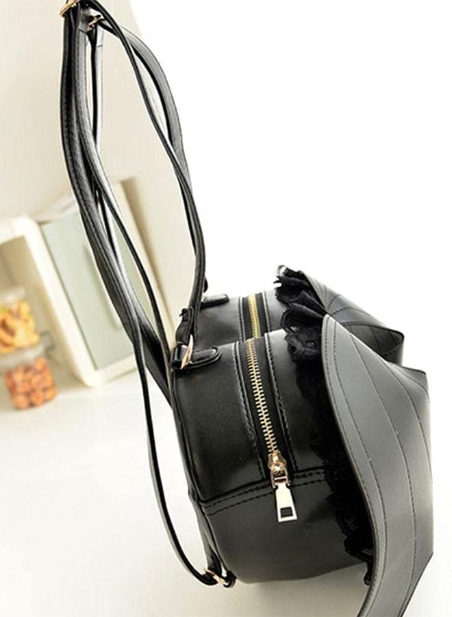 MARGOUN Fashion Girl Black Bat Heart Wings Bag Backpack - Image 4