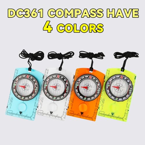 HKDiRedy Hiking Compass for Kids – Orienteering & Wilderness Survival Navigation Gear, Pocket Hiking Compass for Camping, Backpacking, Hunting, Outdoor Adventure - Image 2