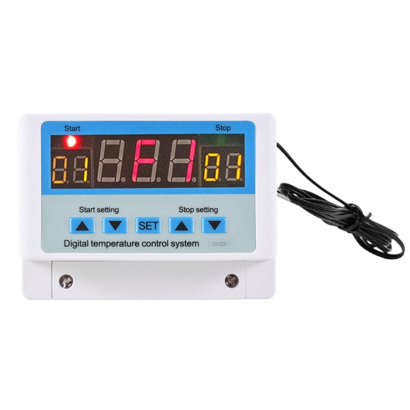 Temperature Controller: AC110-220V 10A 0.2°C High Accuracy - LED Digital Display Intelligent Thermostat for Temperature Control System - Image 1