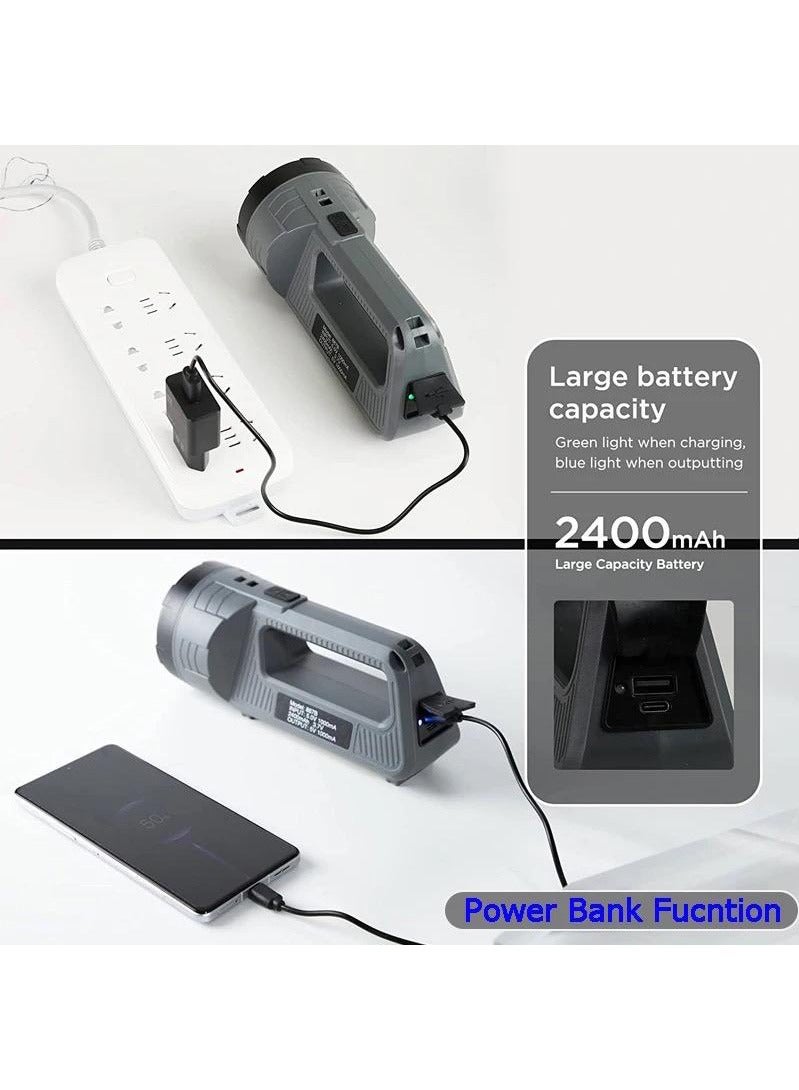 USB Rechargeable Flashlight Ultra Bright Tactical Flashlight Waterproof Camping Emergency Flashlight Hiking Shoulder Lantern - Image 5