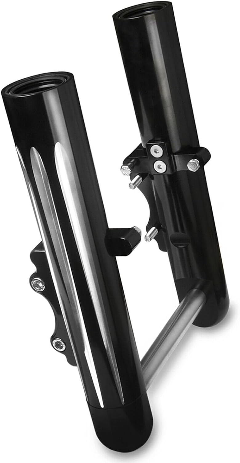 TOPRAMETAL CNC Hollow Cut Fork Legs for Harley Davidson Touring FLT Bagger 2014-2023 - Image 1