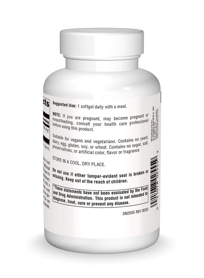 سورس ناتشورالز زيت ثمار نبق البحر أوميجا 7 من Source Naturals، غير معدّل وراثيًا، نباتي المصدر للصحة والحيوية* - 120 كبسولة هلامية نباتية - Image 2