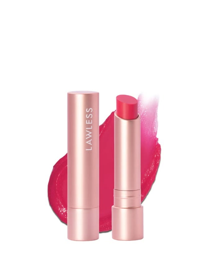 LAWLESS BEAUTY Forget the Filler Lip-Plumping Line-Smoothing Tinted Lip Balm - Baby Doll - Image 4