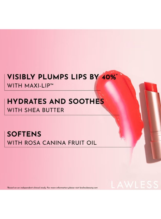 LAWLESS BEAUTY Forget the Filler Lip-Plumping Line-Smoothing Tinted Lip Balm - Baby Doll - Image 2