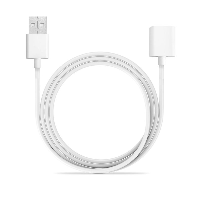 TechMatte Charging Adapter Electronic Cable Compatible with Apple Pencil 1st Generation, Male to Female Flexible Connector, Laptop (White-3 Feet) - Image 3