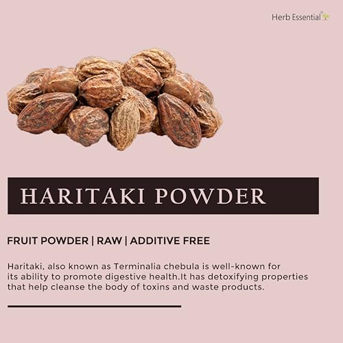 Herb Essential Pure Haritaki Powder | 100% Natural,Internal Cleanser and Detoxifier | Constipation Relief, Immunity Booster -100g - Image 4