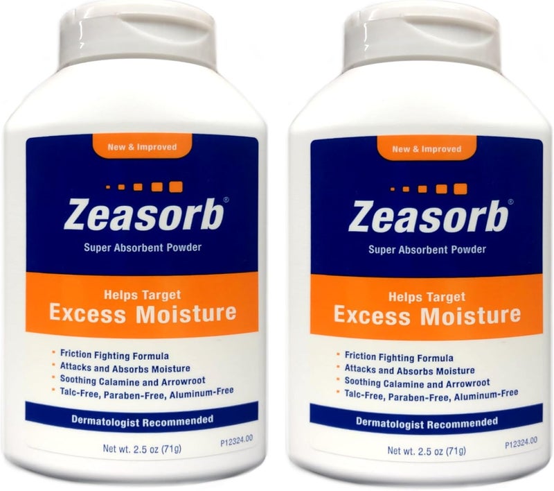Zeasorb Prevention Super Absorbent Powder for Foot Care - 2.5-Ounce Bottles (Pack of 2) - Image 1