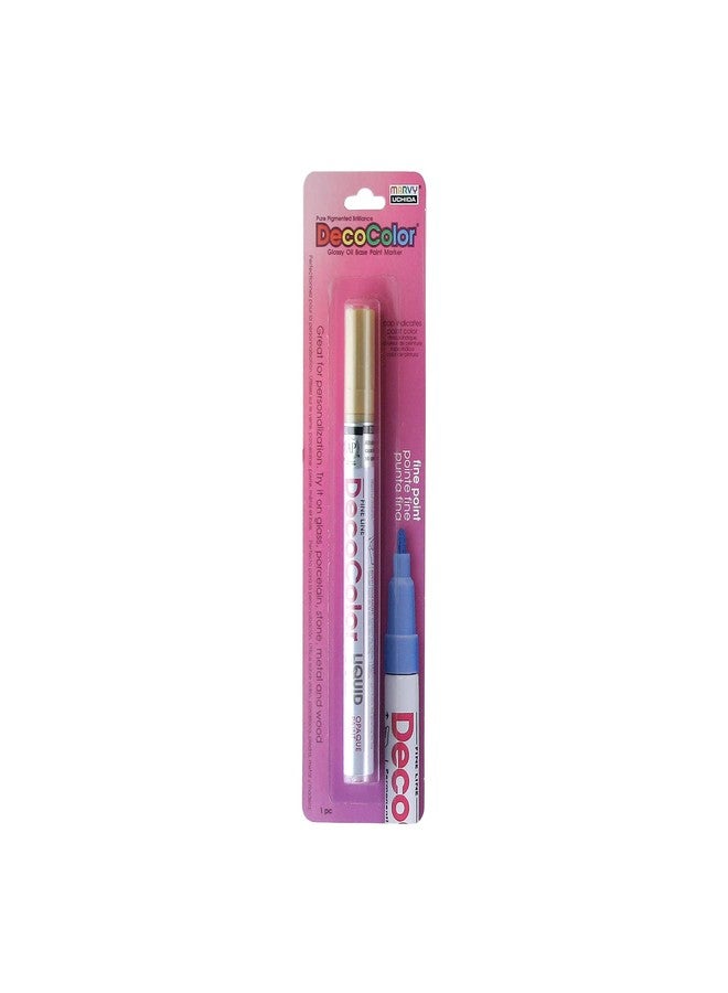 Marvy Uchida Uchida 200-C-GLD Marvy Deco Color Fine Point Paint Marker, Gold - Image 1