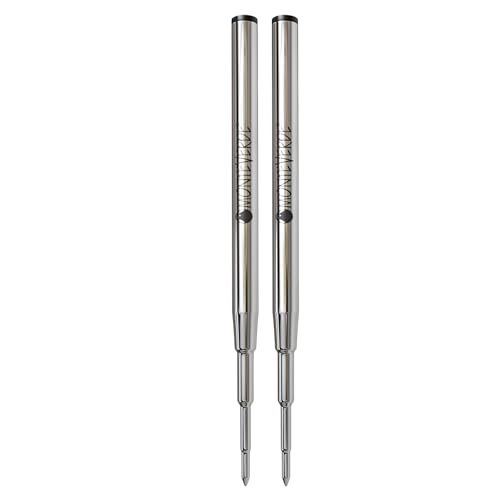 Monteverde USA Soft Roll Ballpoint Refill For Montblanc Pens - Black (2 Pack) (M142BK) - Image 1