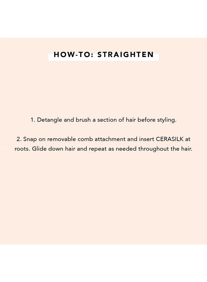 InStyler Cerasilk 1" White Ceramic Styling Iron - Smooth & Straighten Hair While Helping Protect from Damage - Beveled Edges for Crease-Free & Frizz-Free Styling - for All Hair Types - Image 4