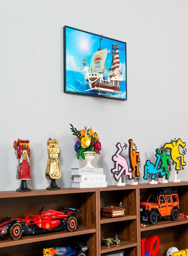 WETCEAOM Display Wallboard Compatible with Lego 75639 ONE Piece The Going Merry Pirate Ship, Wall Mount Display Frame Transform 75639 Models into Wall Art (Models Not Included!) - Image 3