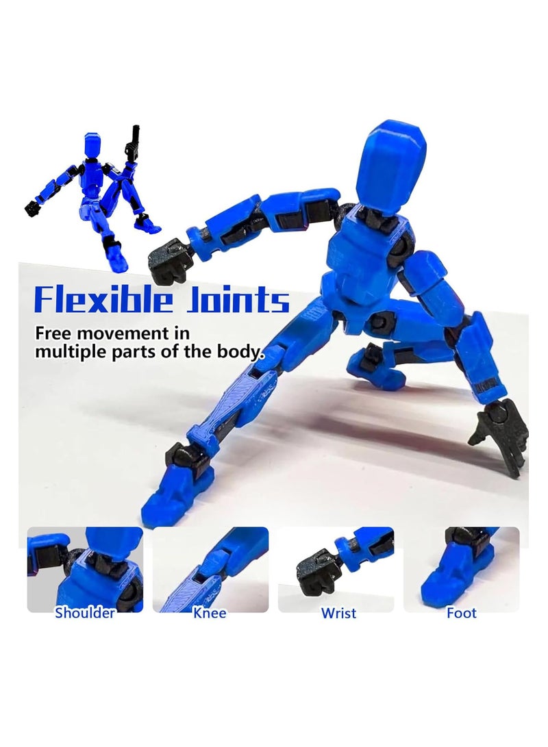 SOLARAE Action Figure Set, 6 Packs T13 Action, 3D Printed Multi-Jointed Movable Action Figure Robot Toy, Full Body Mechanical Doll, Decorations for Game Lovers Kids Adult Gifts (Assembly Completed) - Image 4