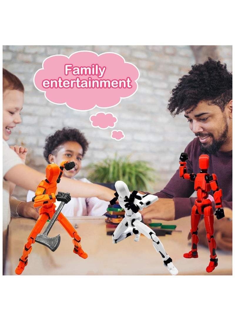SOLARAE Action Figure Set, 6 Packs T13 Action, 3D Printed Multi-Jointed Movable Action Figure Robot Toy, Full Body Mechanical Doll, Decorations for Game Lovers Kids Adult Gifts (Assembly Completed) - Image 3