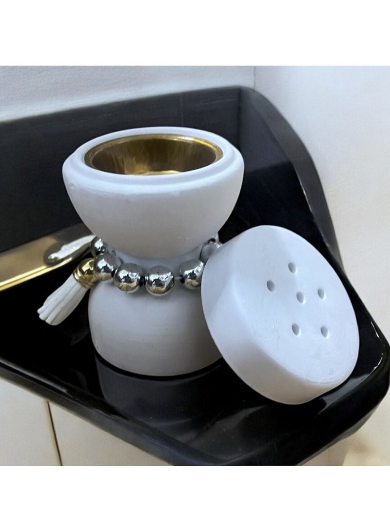 Small ceramic incense burner adds a touch of elegance to your home - Image 1