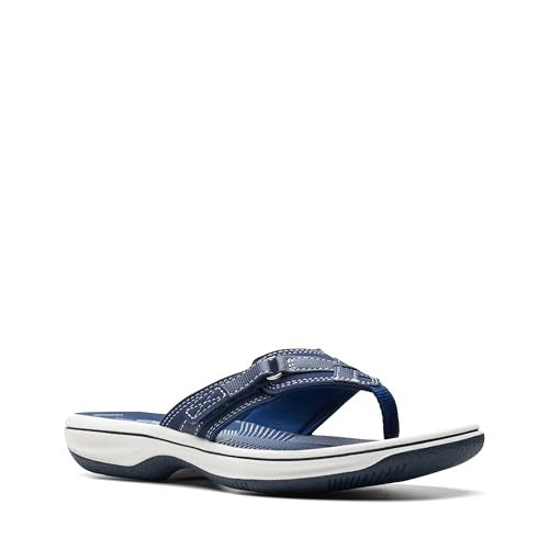 clarks صندل كلاك للنساء Breeze Sea، صناعي بحري، 6 - Image 4
