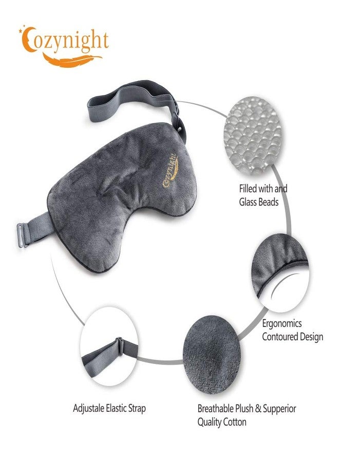 cozy night Cozynight Weighted Sleep Mask-Sleep Eye Mask for Sleeping-Eye Cover that Blocks Out Light to Help Relaxation and Night Sleep-Comfortable Blackout Sleeping Mask 0.8 lbs - Image 2